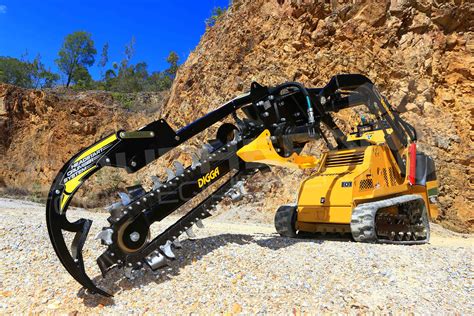 mini excavator trenching rates|digga bigfoot trencher.